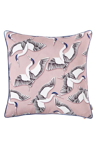 Shop Ted Baker Crane Print Accent Pillow In Pink