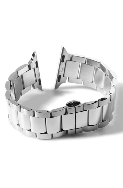 Shop Shinola Stainless Steel 20mm Apple Watch® Bracelet Watchband In Brass