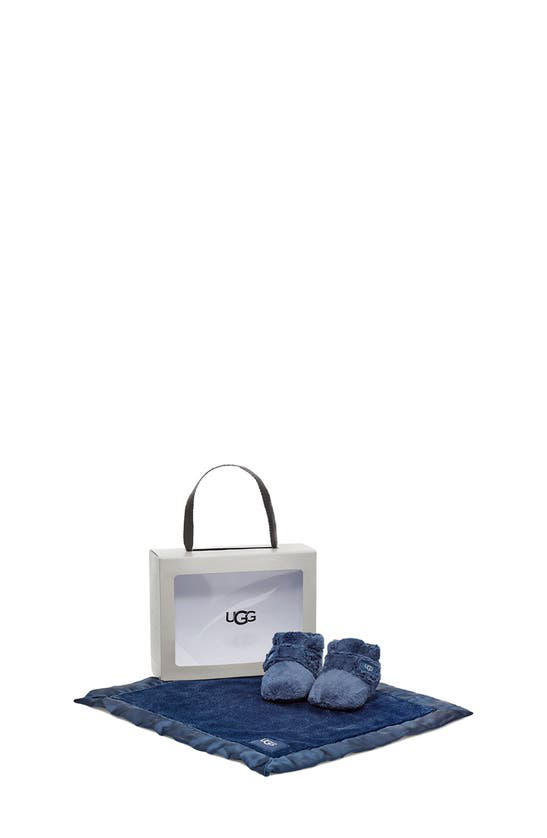 ugg bixbee booties & lovey blanket set
