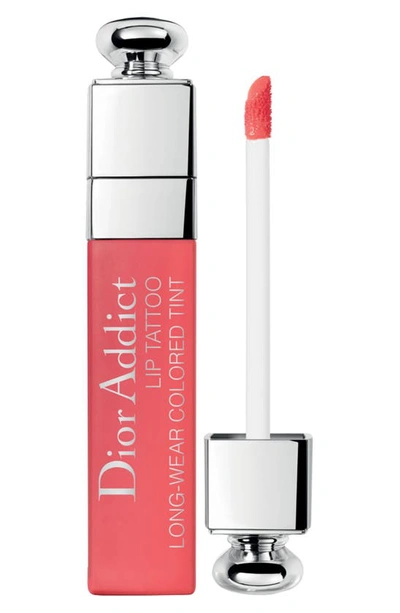 Shop Dior Addict Lip Tattoo Long-wearing Liquid Lip Stain In 451 Natural Coral