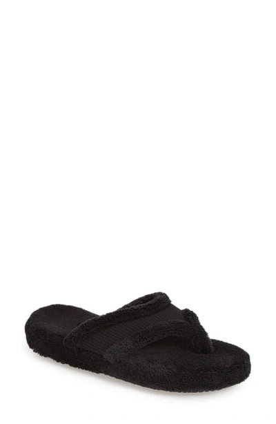 Shop Acorn Waffle Spa Slipper In Black