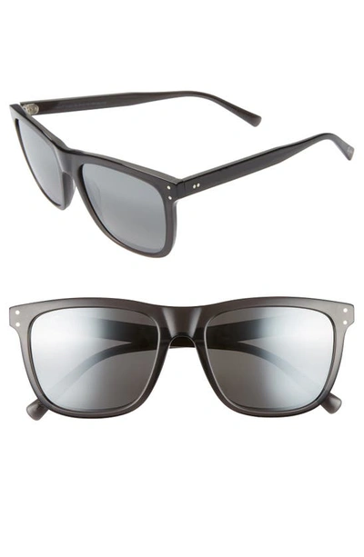 Shop Maui Jim Velzyland 56mm Polarizedplus2 Square Sunglasses In Dark Translucent Grey/ Grey