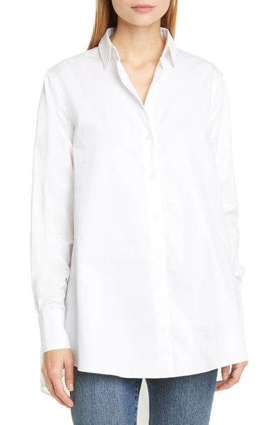 Shop Co Tton Poplin Shirt In White