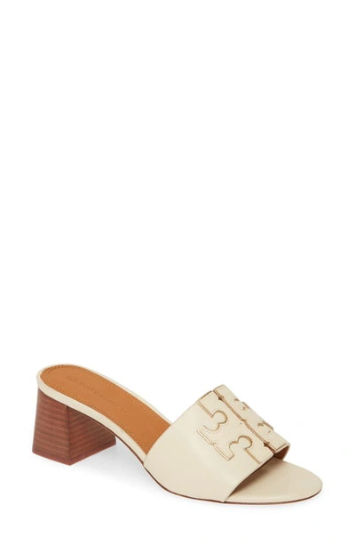 Shop Tory Burch Ines Slide Sandal In New Cream / Gold