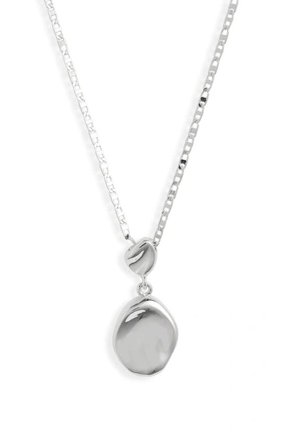 Shop Jenny Bird Thea Small Pendant Necklace In Silver