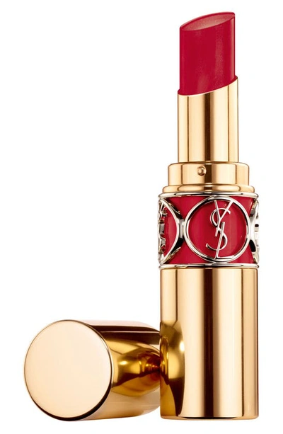 Shop Saint Laurent Rouge Volupte Shine Oil-in-stick Lipstick Balm In 84 Red Cassandre