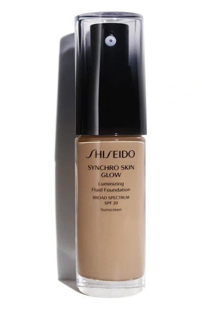 Shop Shiseido Synchro Skin Glow Luminizing Fluid Foundation Broad Spectrum In R5