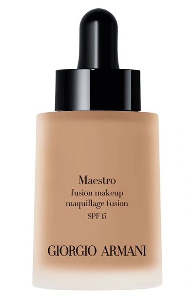 Shop Giorgio Armani Maestro Fusion Liquid Foundation With Broad Spectrum Spf 15, 1 oz In 05 - Light/rosy Undertone