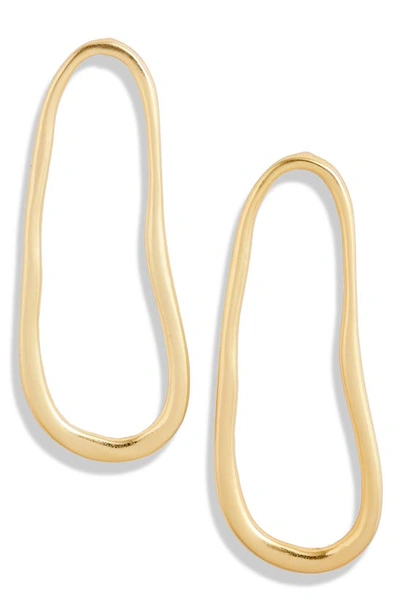 Shop Karine Sultan Statement Hoop Earrings In Gold