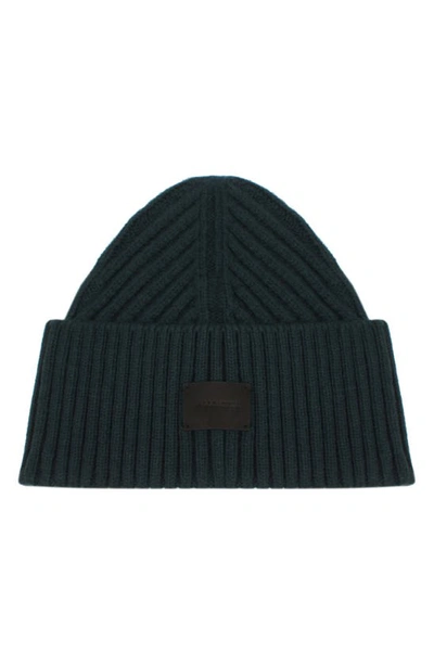 Shop Allsaints Travelling Ribbed Beanie In Attitude Blue