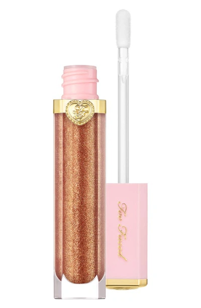 Shop Too Faced Rich & Dazzling High Shine Sparkling Lip Gloss In Pretty Penny