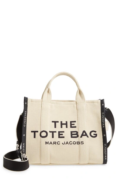Shop The Marc Jacobs Marc Jacobs The Jacquard Medium Tote Bag In Warm Sand