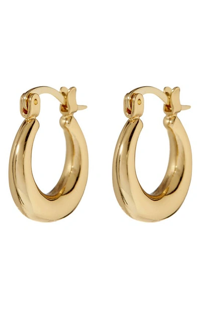 Shop Luv Aj Martina Huggie Hoop Earrings In Gold
