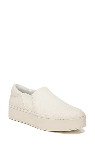 Shop Vince Warren Slip-on Sneaker In Off White