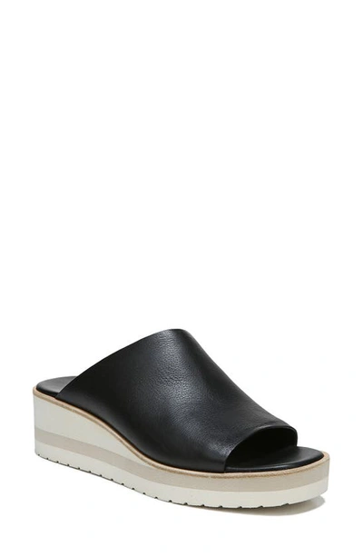 Shop Vince Sarria Wedge Sandal In Black