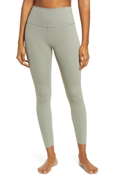 Shop Nike Yoga Luxe 7/8 Tights In Light Army/ Stone