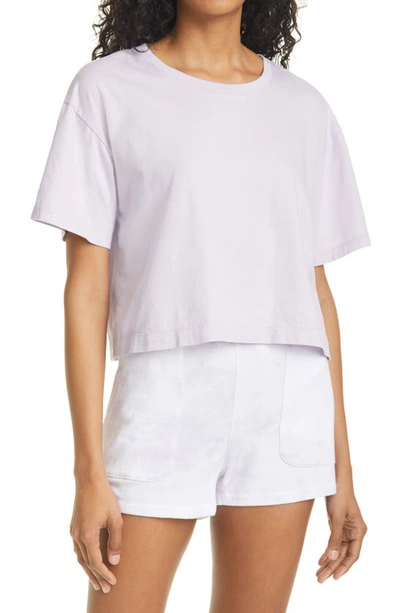 Shop Rails The Boxy Crew Crop Tee In Lavender