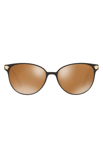 Shop Versace 57mm Gradient Cat Eye Sunglasses In Oxford
