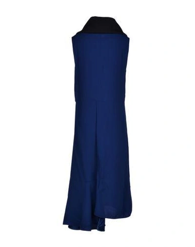 Shop Marni 3/4 Length Dress In Dark Blue