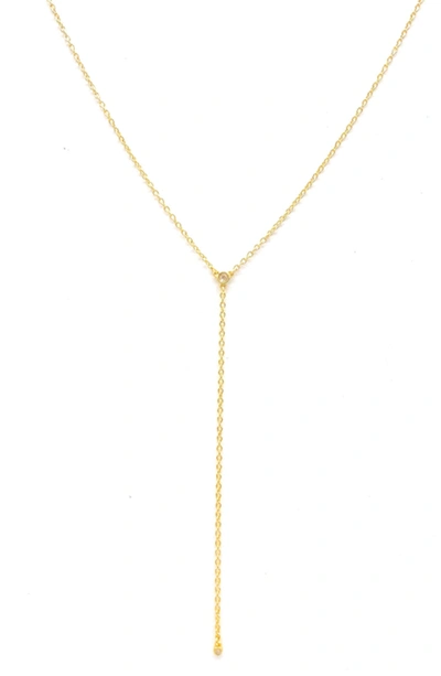 Shop Adornia Fine 14k Yellow Gold Plated Diamond Y-necklace