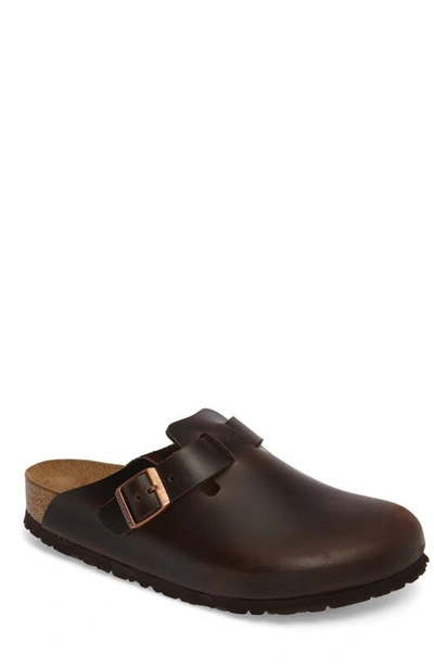 Birkenstock Boston Bold Gap Roast Clog In Habana Oiled Leather