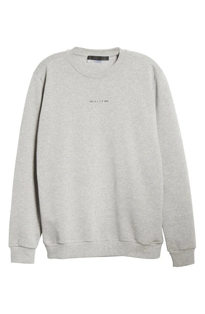 Shop Alyx Crewneck Logo Sweatshirt In Grey