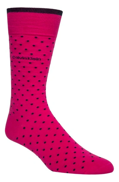 Shop Calvin Klein Giza Pin Dot Socks In Pink 1