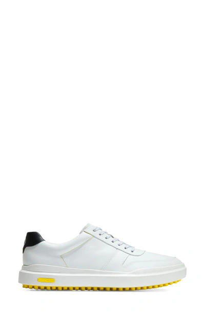 Shop Cole Haan Grandpro Am Waterproof Golf Sneaker In White