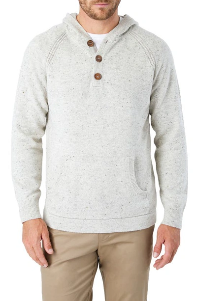Shop 7 Diamonds Shasta Regular Fit Hooded Sweater In Natural