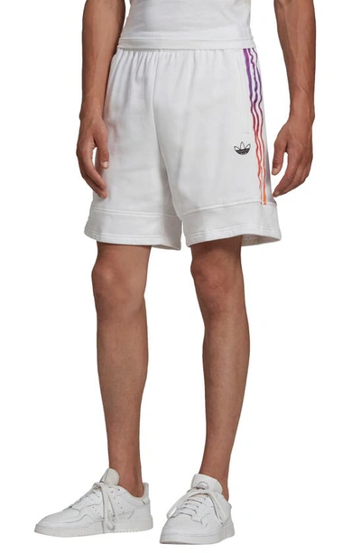 Adidas Originals Adidas Men's Originals Sprt Foundation Sweat Shorts In  White/multicolor | ModeSens