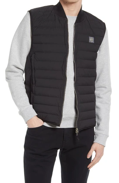 Shop Stone Island Quilted Down Vest In Black