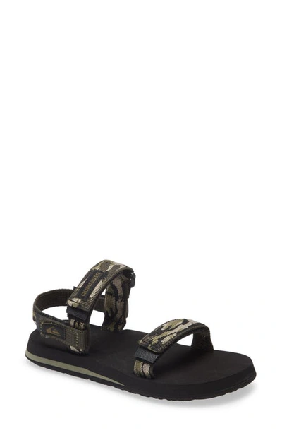 Shop Quiksilver Quicksilver Monkey Caged Sandal In Green/ Black/ Green