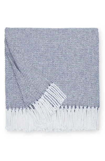 Shop Sferra Terzo Throw In Navy