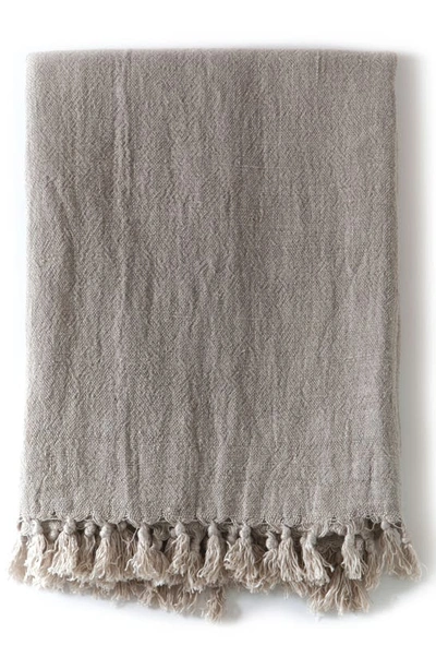 Shop Pom Pom At Home Montauk Big Throw Blanket In Brown