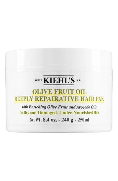 Kiehl's Since 1851 8.4 Oz. Olive Fruit Oil Deeply Repairative Hair Pak In White