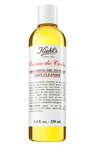 Shop Kiehl's Since 1851 Creme De Corps Smoothing Oil-to-foam Body Cleanser, 8.4 oz