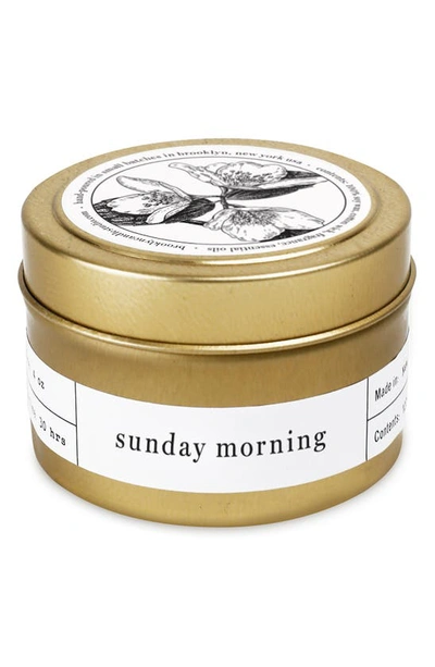 Shop Brooklyn Candle Travel Candle Tin In Sunday Morning