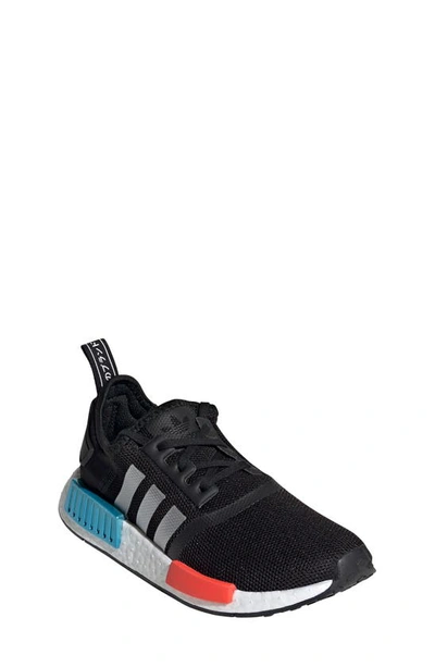 Shop Adidas Originals Nmdr1 Sneaker In Black/ Silver/ Solar Red
