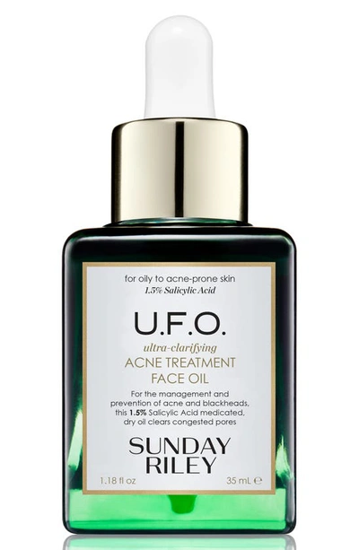 Shop Sunday Riley U.f.o. Ultra-clarifying Acne Treatment Face Oil, 0.5 oz