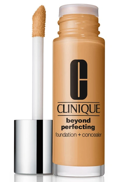 Shop Clinique Beyond Perfecting Foundation + Concealer In Honey Wheat