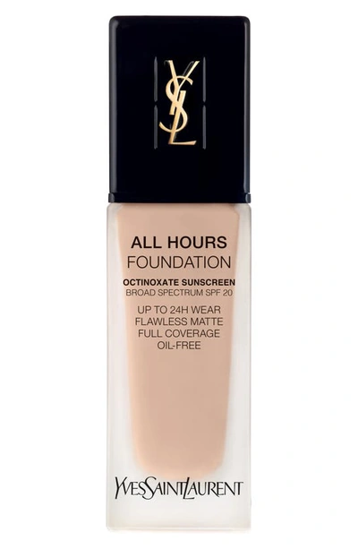 Shop Saint Laurent All Hours Full Coverage Matte Foundation Broad Spectrum Spf 20 In B10 Porcelain