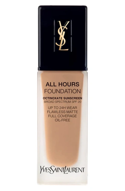 Shop Saint Laurent All Hours Full Coverage Matte Foundation Broad Spectrum Spf 20 In Bd50 Warm Honey