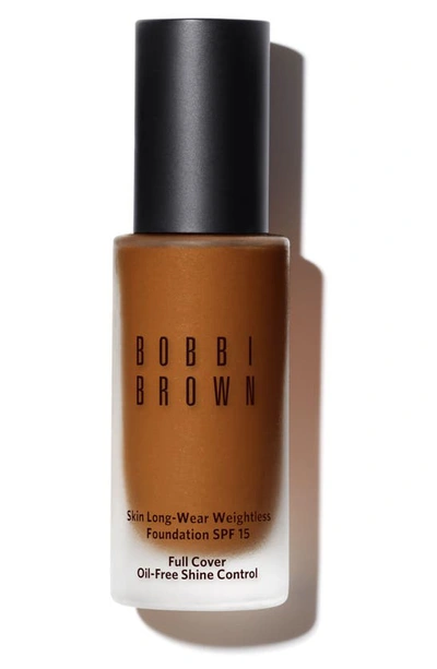 Shop Bobbi Brown Skin Long-wear Weightless Liquid Foundation With Broad Spectrum Spf 15 Sunscreen, 1 oz In W-086 Warm Almond