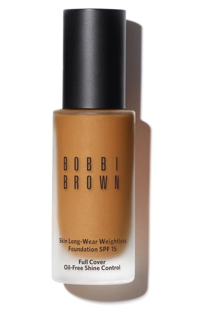Shop Bobbi Brown Skin Long-wear Weightless Liquid Foundation With Broad Spectrum Spf 15 Sunscreen, 1 oz In W-066 Warm Honey