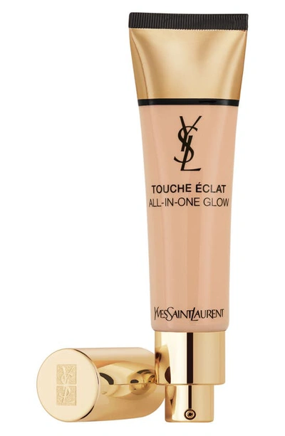 Shop Saint Laurent Touche Éclat All-in-one Glow Liquid Foundation Broad Spectrum Spf 23 In Br30 Cool Almond
