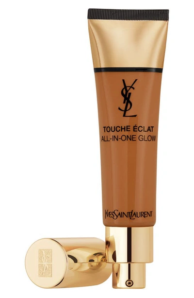 Shop Saint Laurent Touche Éclat All-in-one Glow Liquid Foundation Broad Spectrum Spf 23 In B80 Chocolate