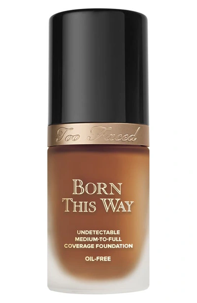 Too Faced Born This Way Natural Finish Longwear Liquid Foundation Mahogany 1 oz/ 30 ml In Mahogany