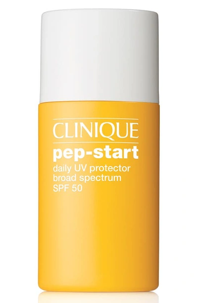 Shop Clinique Pep-start Daily Uv Protector Broad Spectrum Spf 50 Sunscreen