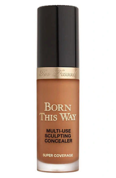Shop Too Faced Born This Way Super Coverage Concealer, 0.5 oz In Mahogany