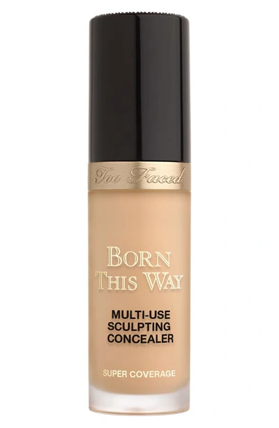 Shop Too Faced Born This Way Super Coverage Multi-use Sculpting Concealer, 0.5 oz In Warm Beige